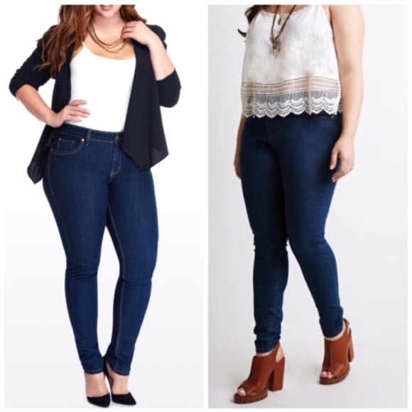 (Plus) Tummy control skinny jeans *runs small - Picture 2 of 8