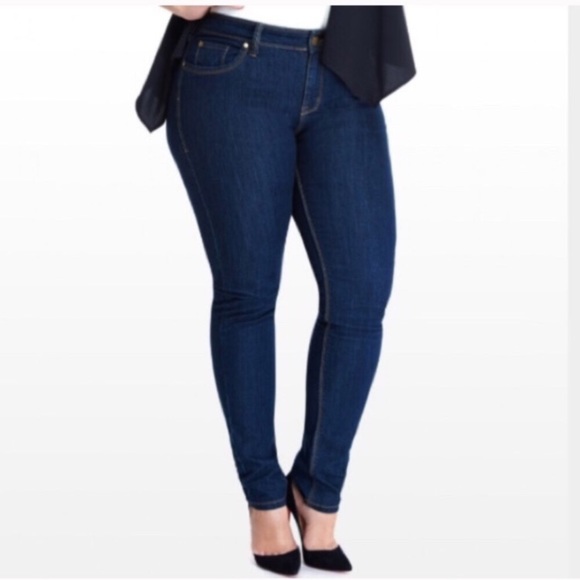 (Plus) Tummy control skinny jeans *runs small - Picture 3 of 8