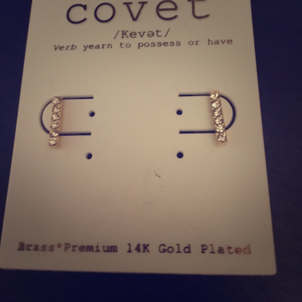 Bar stud earrings!!