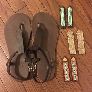 Sseko T-Strap Sandals in Espresso