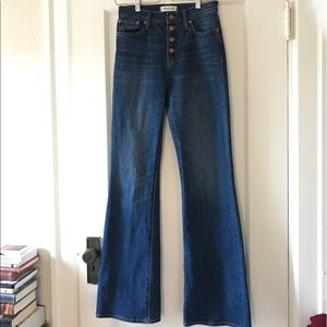 Madewell flea market flare, button front edition