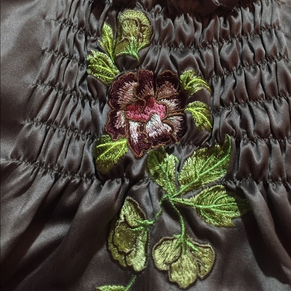 Intuitions 100% silk corset style with Johnny Was inspiration - Picture 3 of 8