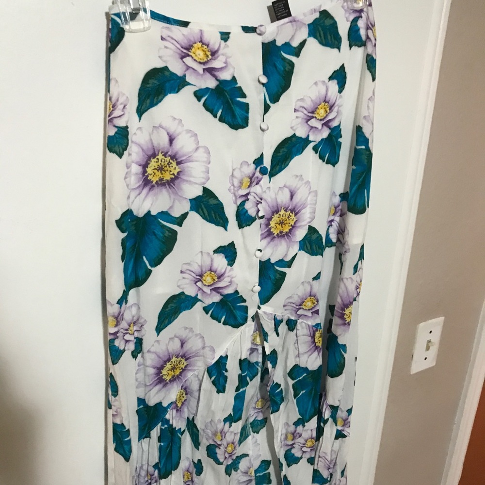Forever 21 floral maxi skirt