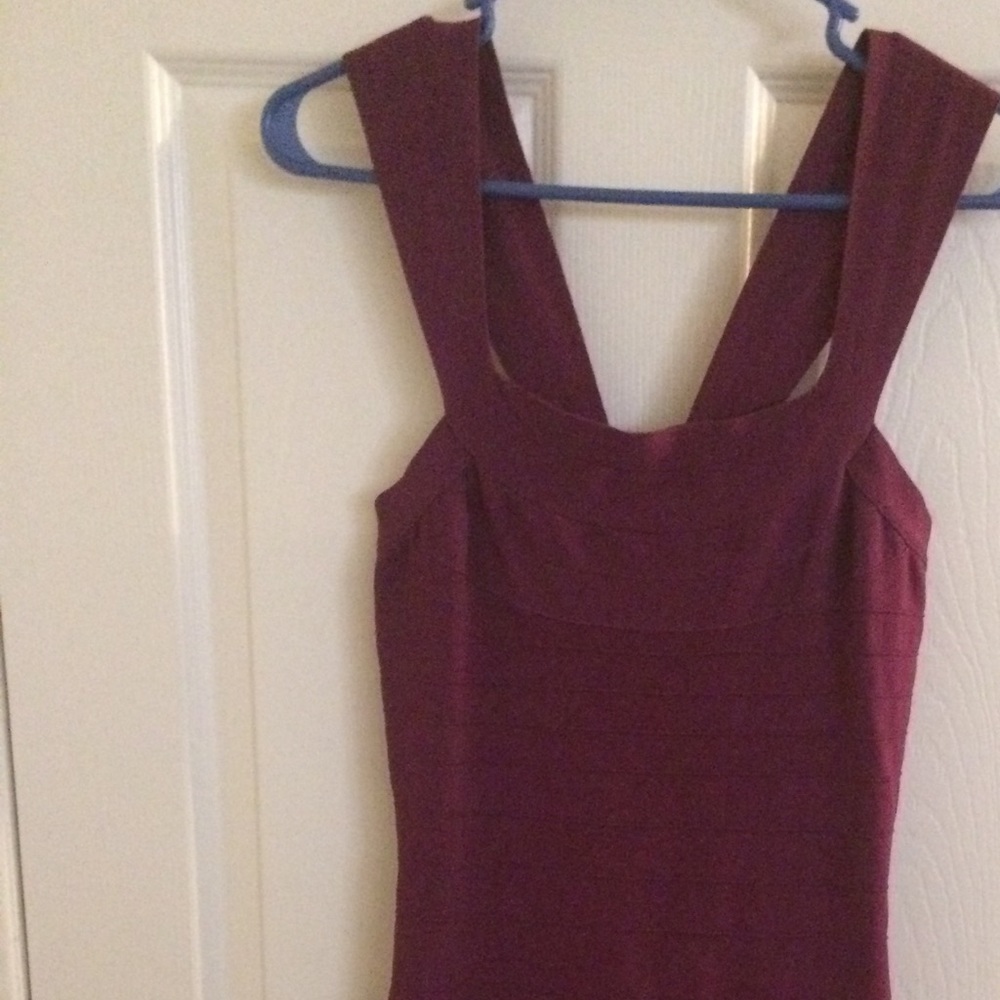 Express Bandage Fuchsia Colored Mini Dress Size Sm