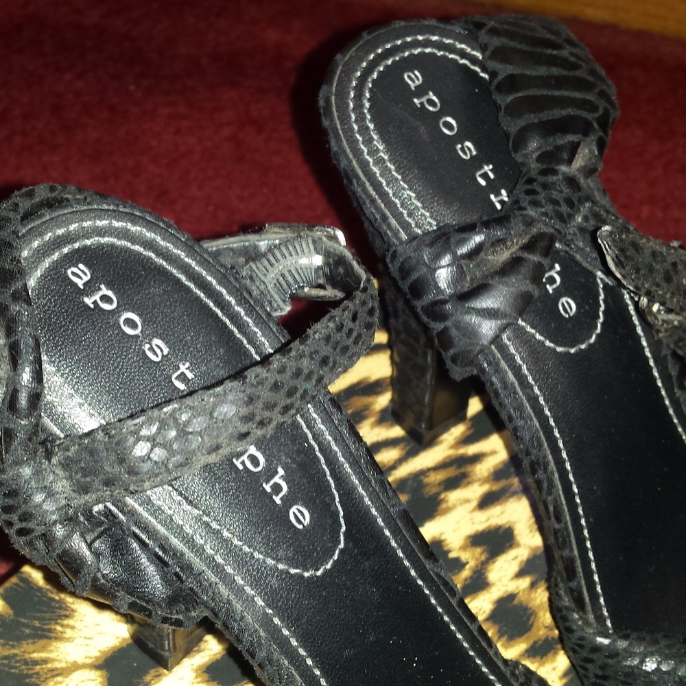 Apostrophe Sandals High Heels - Picture 5 of 6
