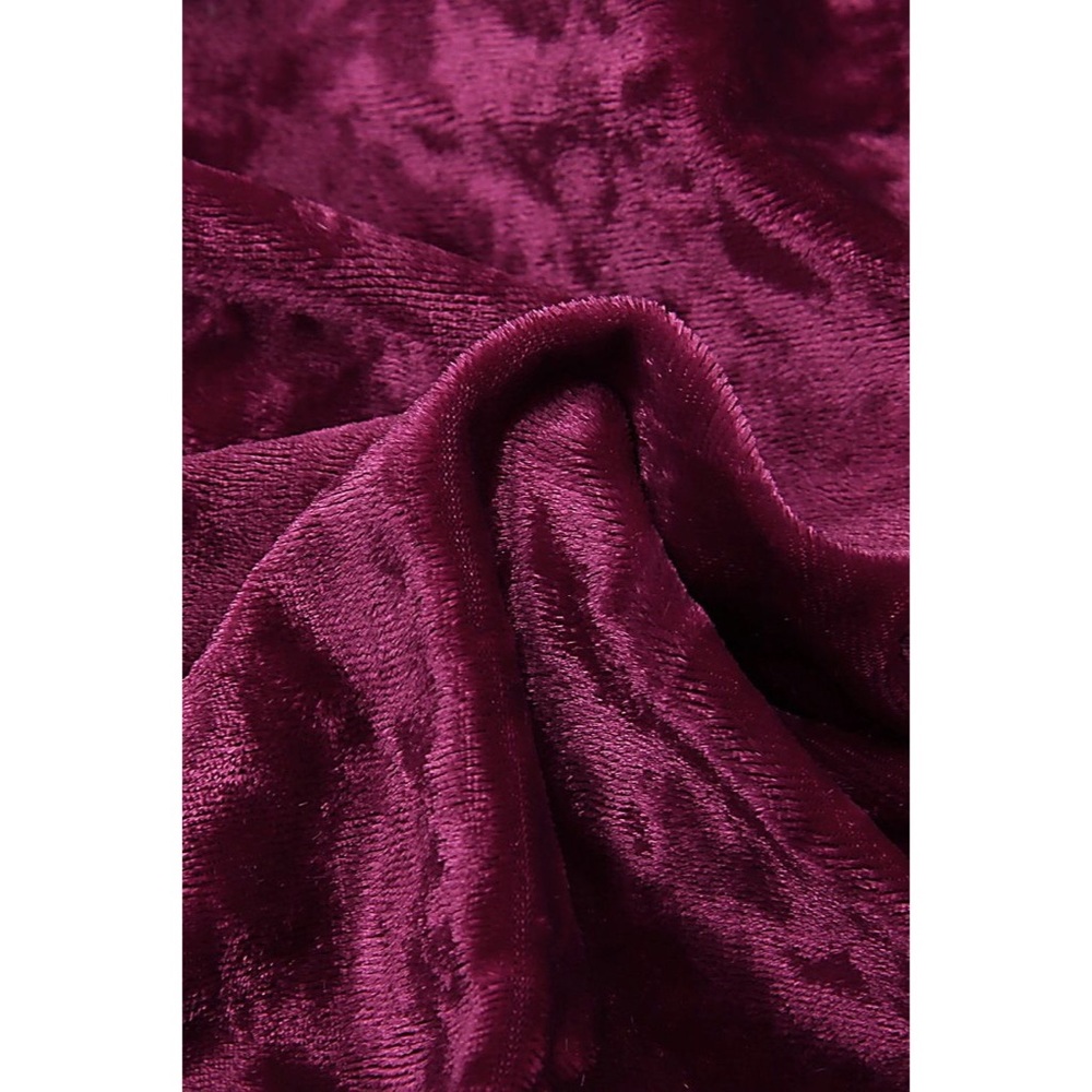 hp • Crushed Velvet Halter Bodysuit - Picture 3 of 7
