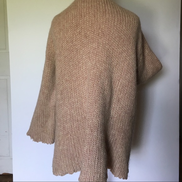 EUC Hand Knit WOOL Cardigan Sweater- size L - Picture 4 of 8