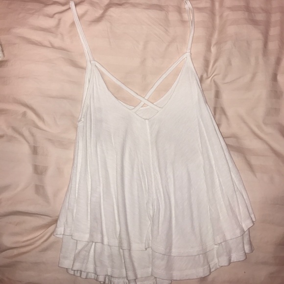 Aeropostale White Flow Tank Top - Picture 2 of 2