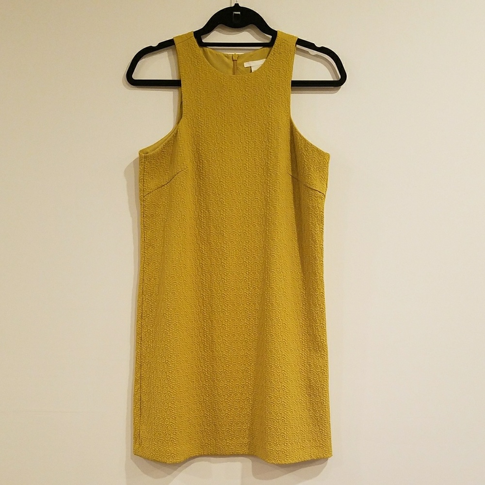 Gorgeous textured chartreuse dress