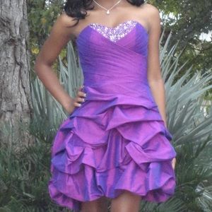 Purple formal dress