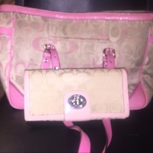 Authentic Coach Purse with Wallet