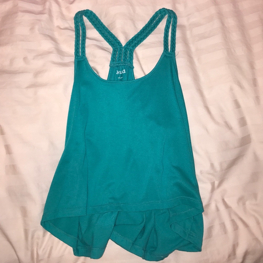 Turquoise Loose Flow Tank Top