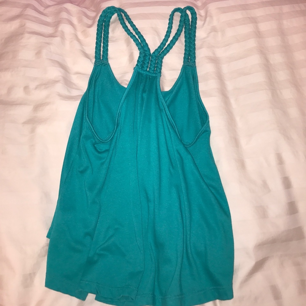 Turquoise Loose Flow Tank Top - Picture 2 of 2