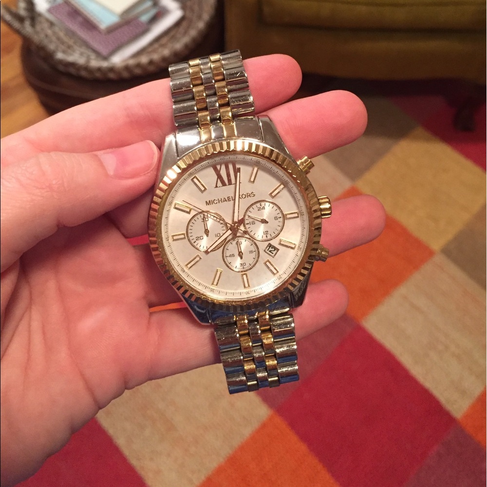 Two toned Michael Kors Watch!