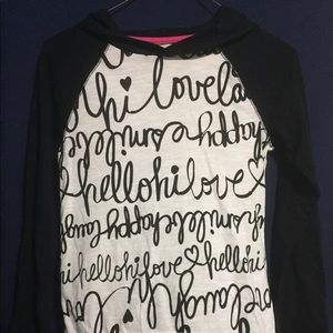 Hooded long sleeve tee