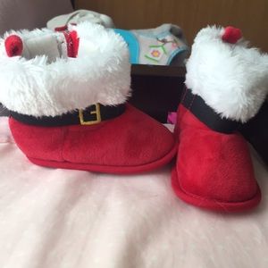 INFANT SANTA BOOTS