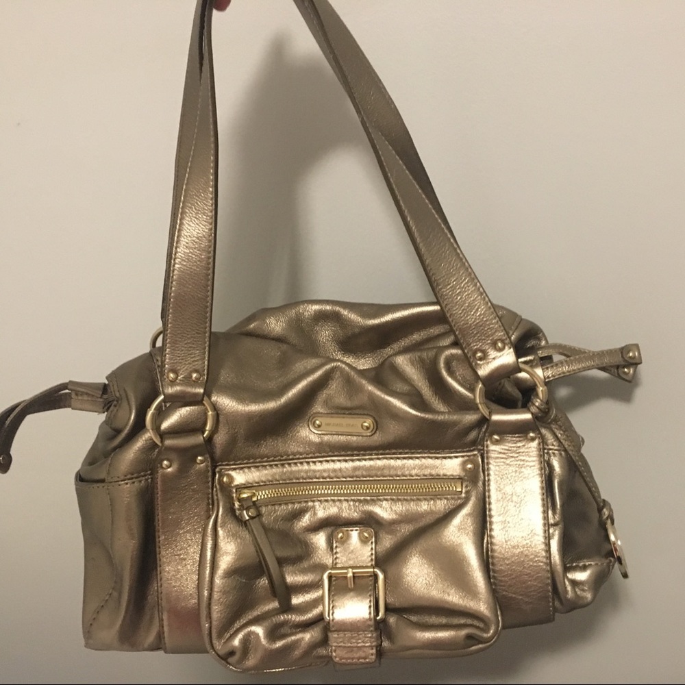 Michael Kors Bronze Leather Satchel Like New! ⭐️