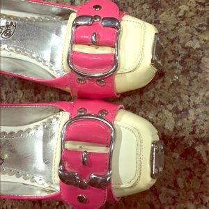 Pink and Cream Naughty Monkey Heels