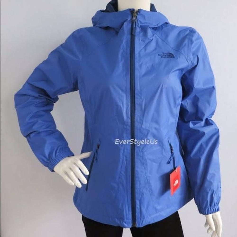 North Face Resolve Coastline Blue Rain Jacket S