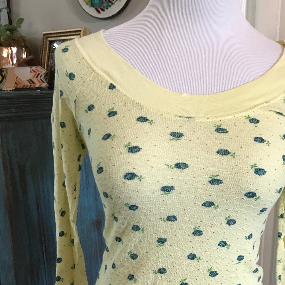 Free people yellow thermal.
