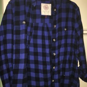 Black and blue flannel