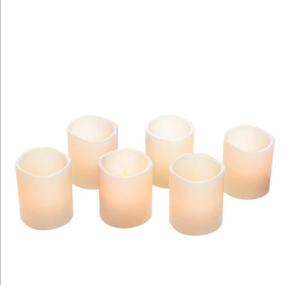 SOLD. Flame less wax candles