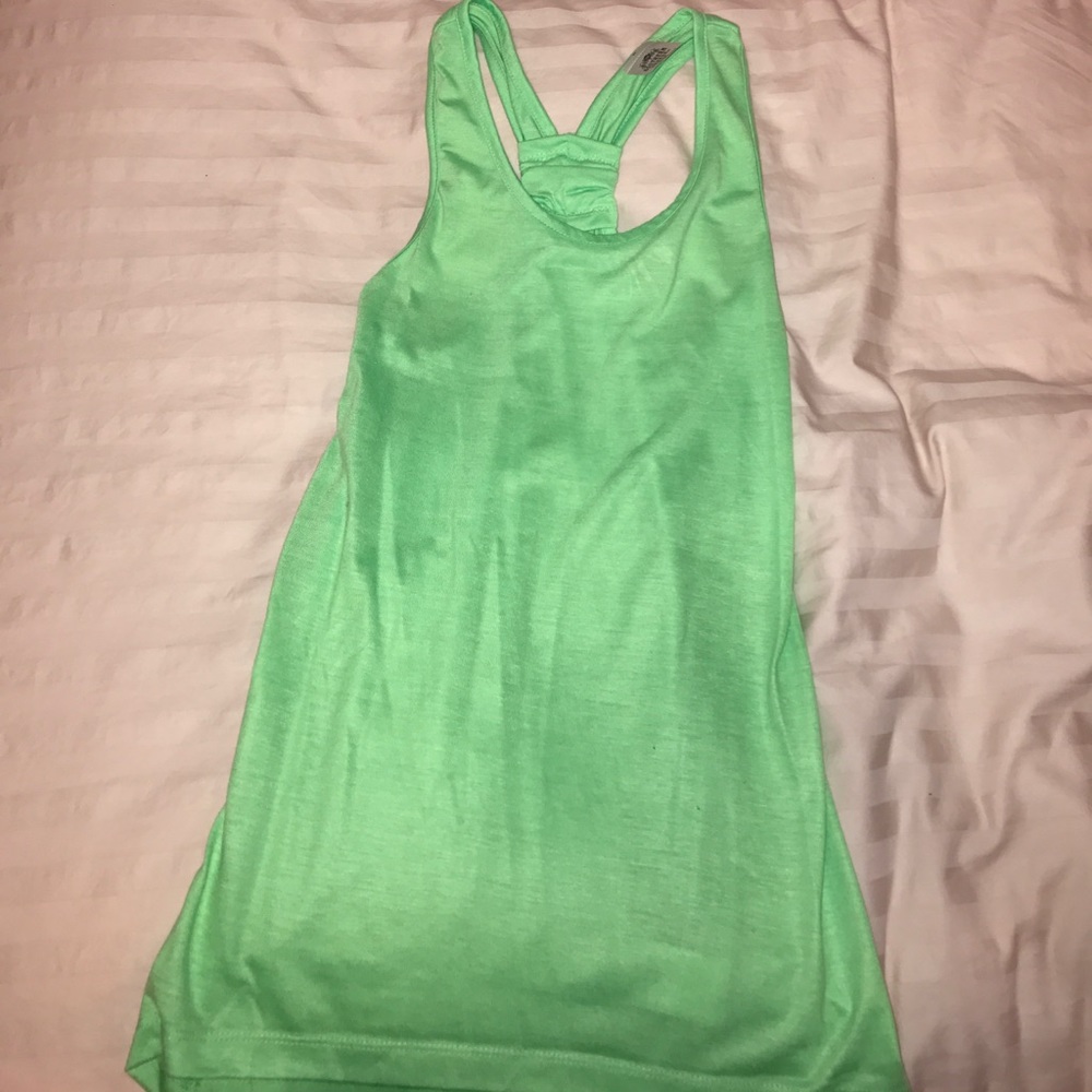Loose, Long Green Tank Top
