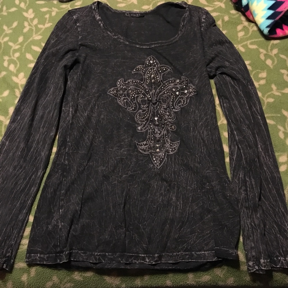 Black designed shirt