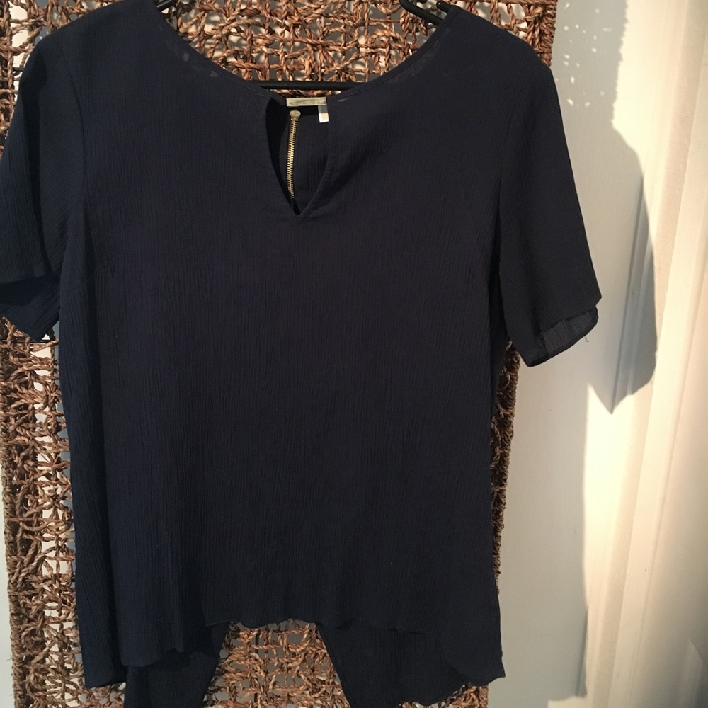 Micheal Kors navy blouse