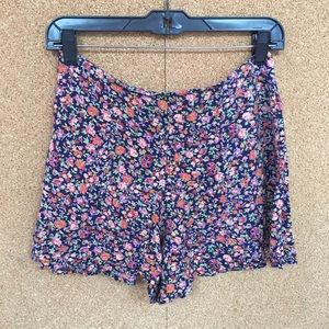 Urban Outfitters | Floral + High Waisted Shorts