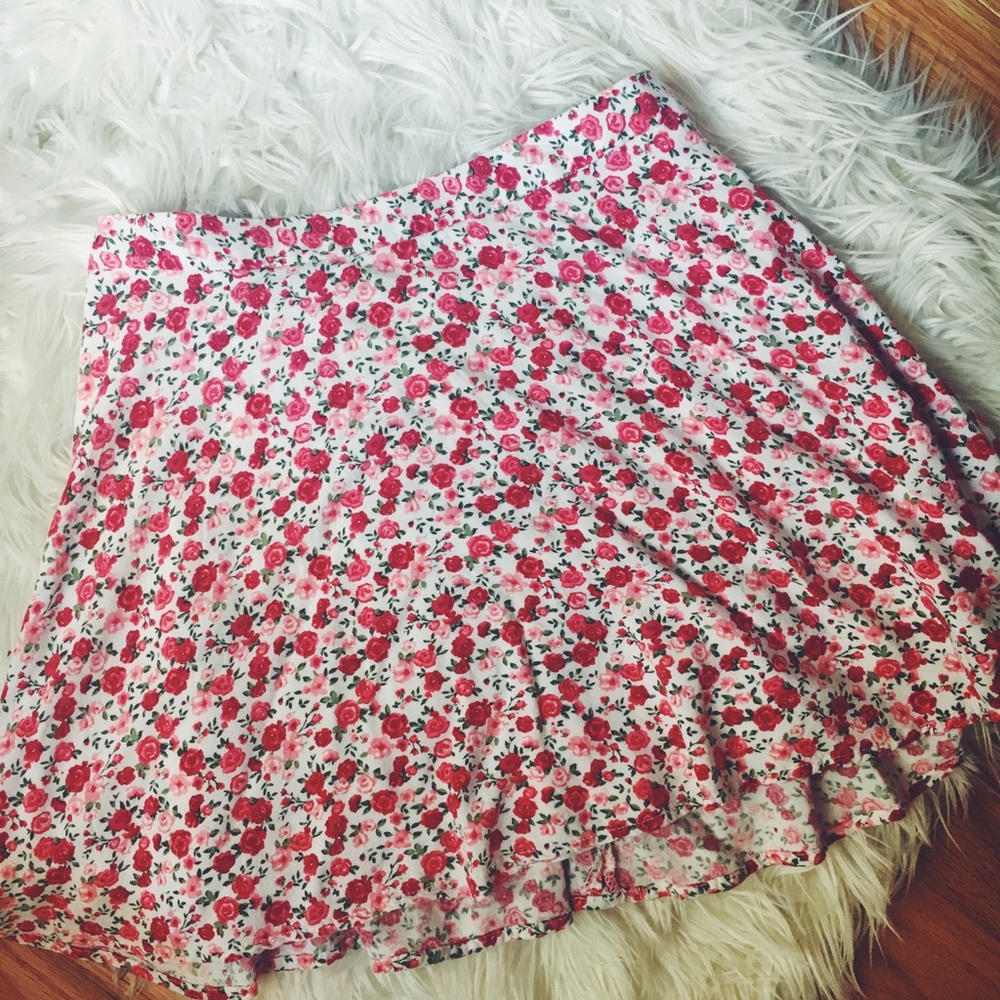 Floral skater skirt