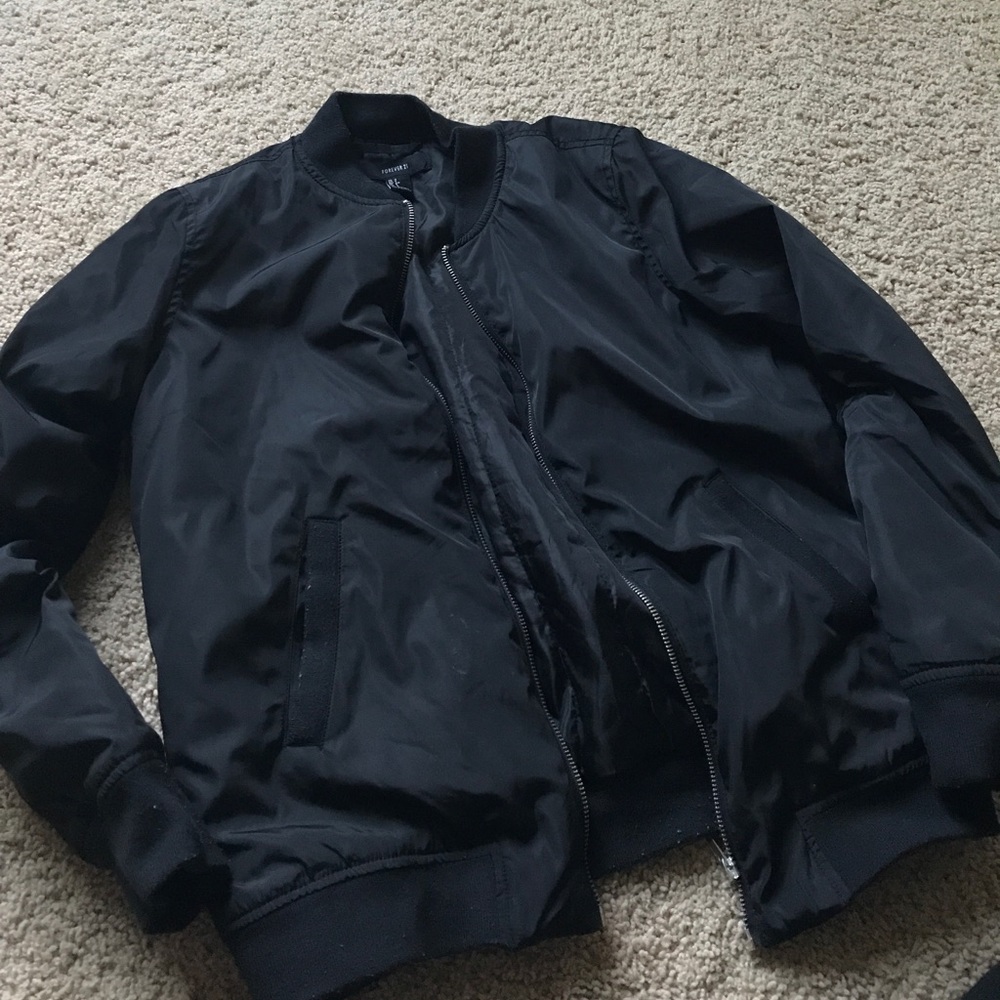 Black Bomber Jacket