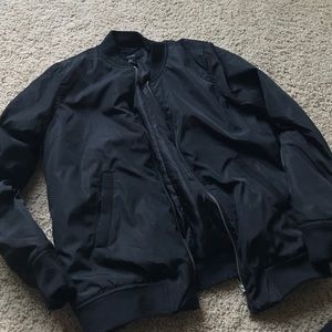 Black Bomber Jacket
