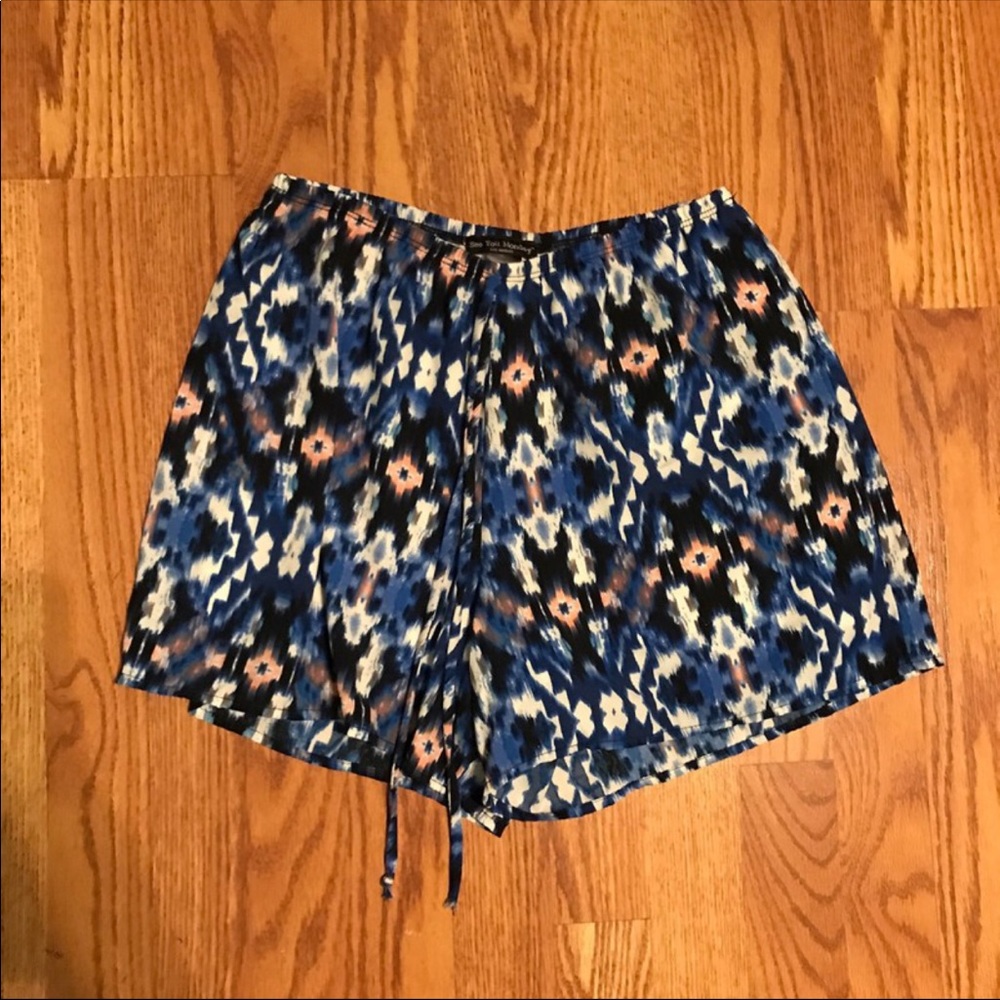 Patterned Cotton Shorts