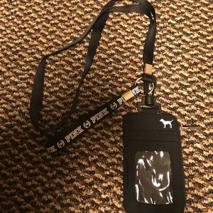 Pink Lanyard and Id card