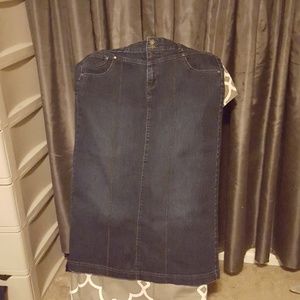 Style and Co denim maxi skirt