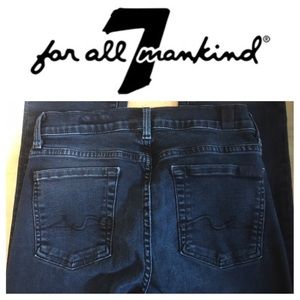 7 For All Mankind High Waist Straight Leg Sz 28