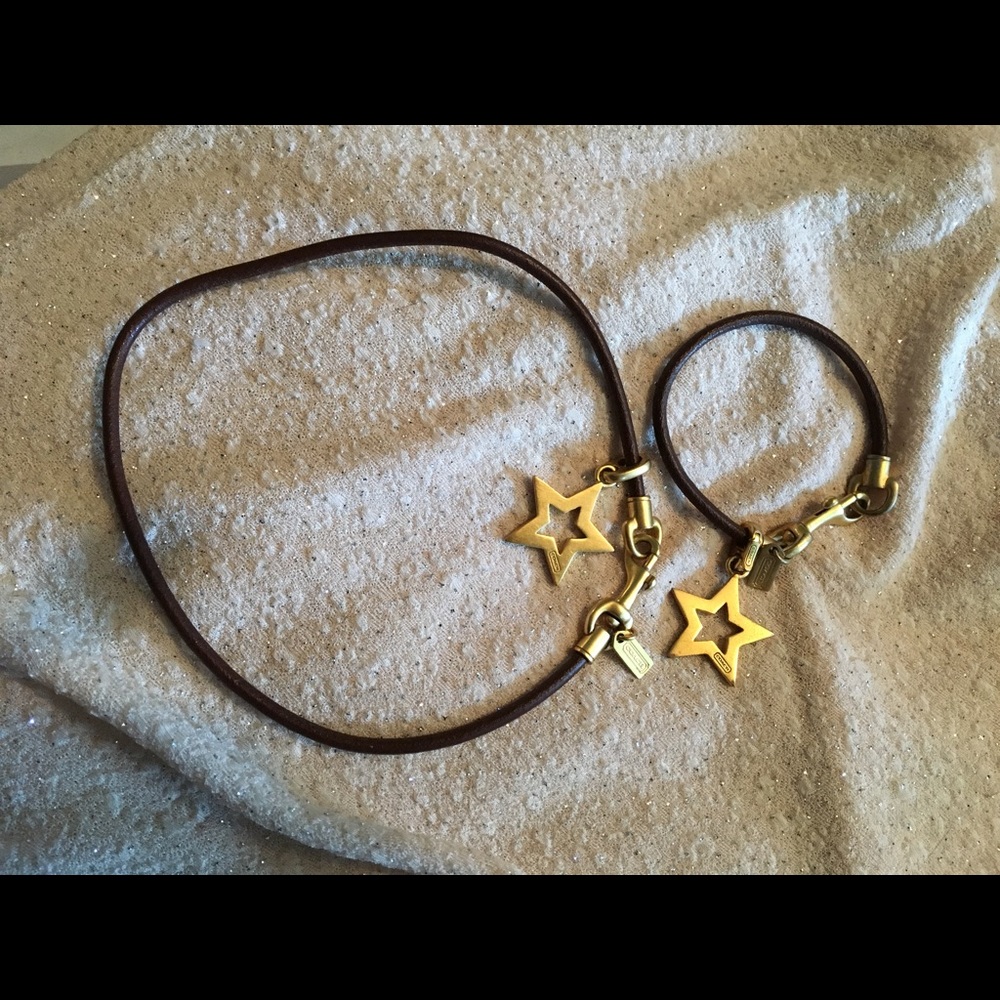 Coach necklace and Bracelet