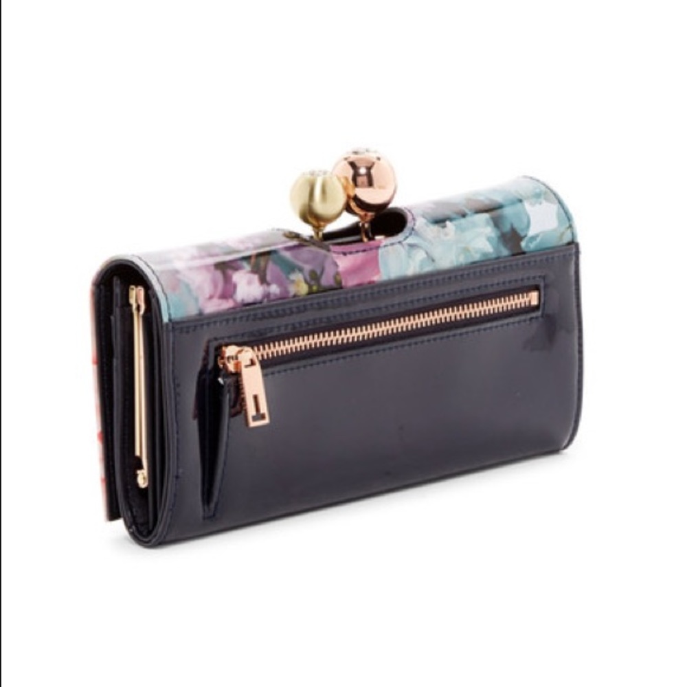 MWT Ted Baker London Floral Print Leather Wallet - Picture 2 of 8