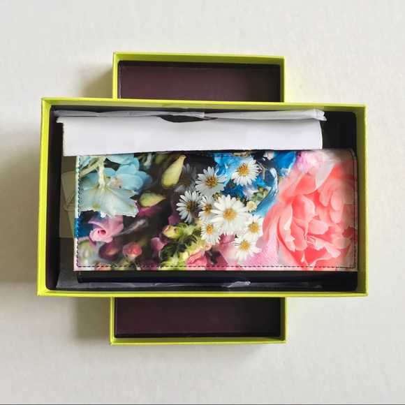 MWT Ted Baker London Floral Print Leather Wallet - Picture 4 of 8