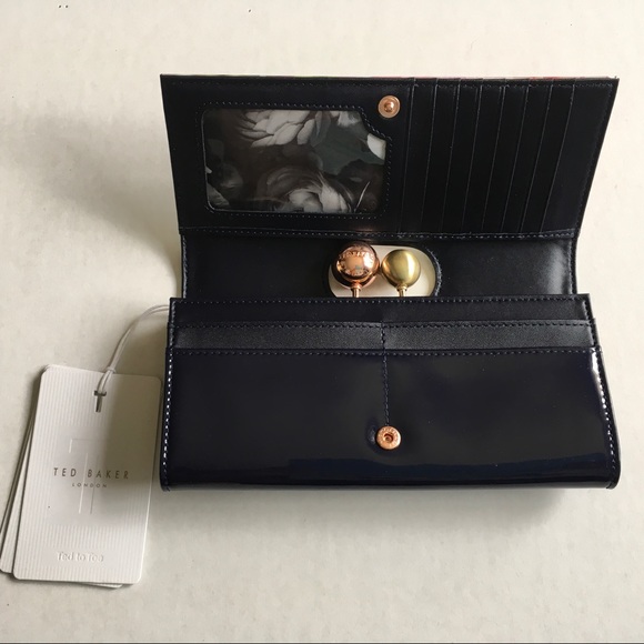 MWT Ted Baker London Floral Print Leather Wallet - Picture 6 of 8