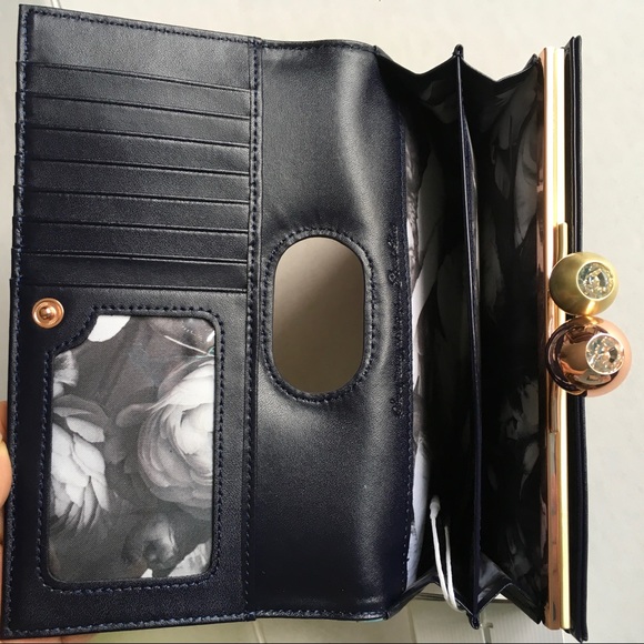 MWT Ted Baker London Floral Print Leather Wallet - Picture 7 of 8