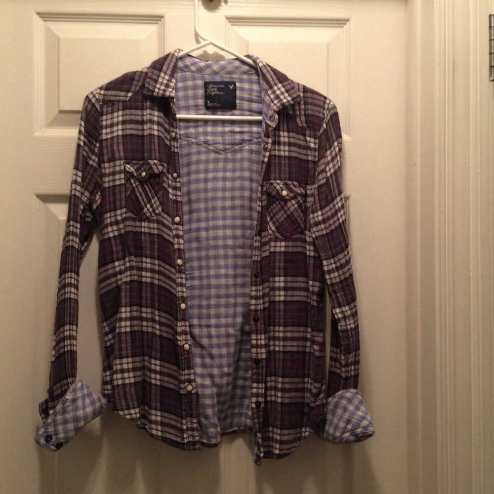 Woman's plaid shirt