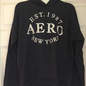 Aeropostale - dark blue hooded sweatshirt
