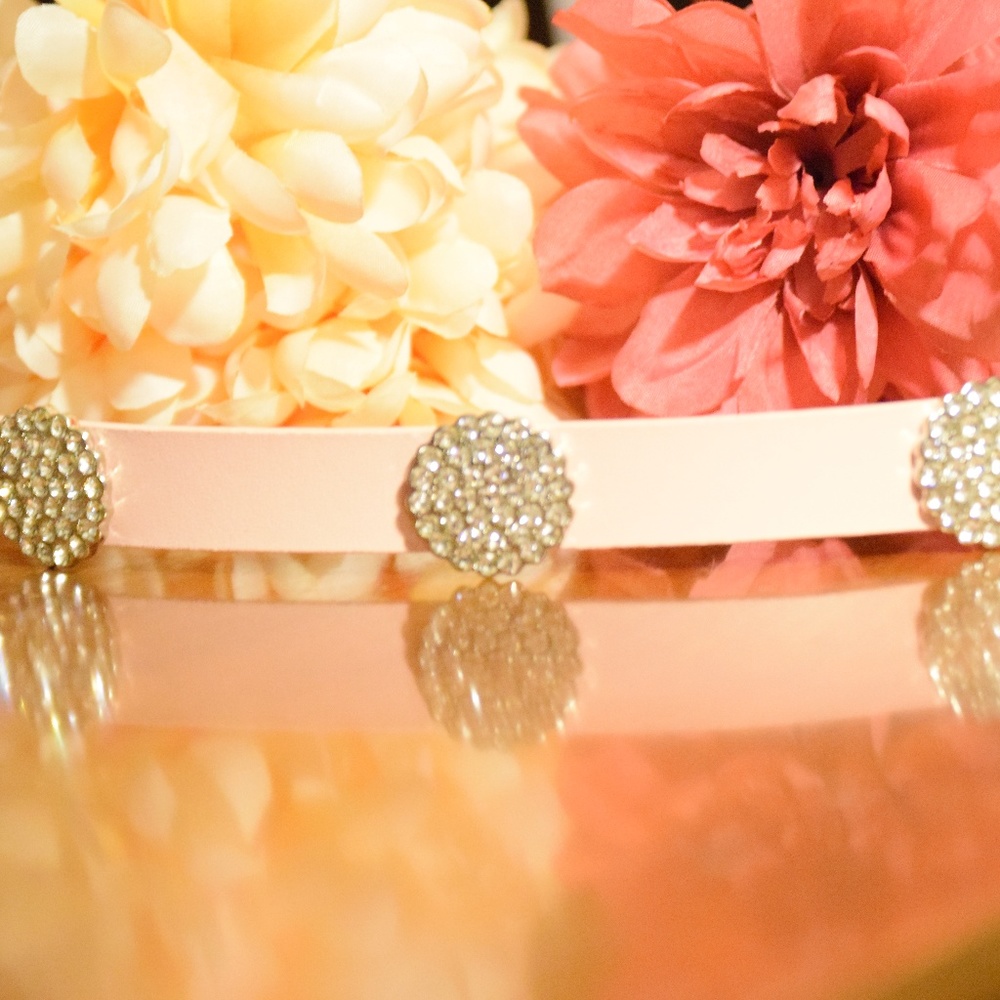 Kate Spade Genuine Leather Belt Rhinestone Accents - Picture 6 of 6