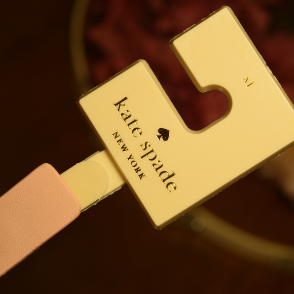 Kate Spade Genuine Leather Belt Rhinestone Accents - Picture 3 of 6