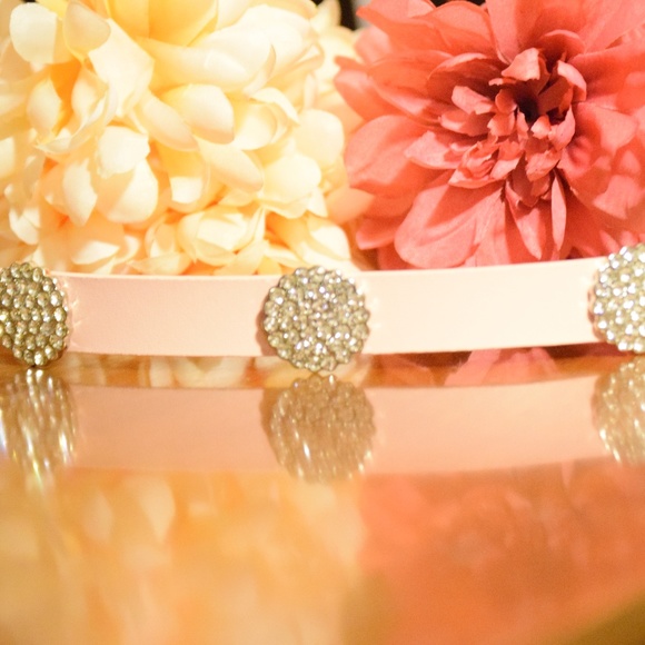 Kate Spade Genuine Leather Belt Rhinestone Accents - Picture 6 of 6