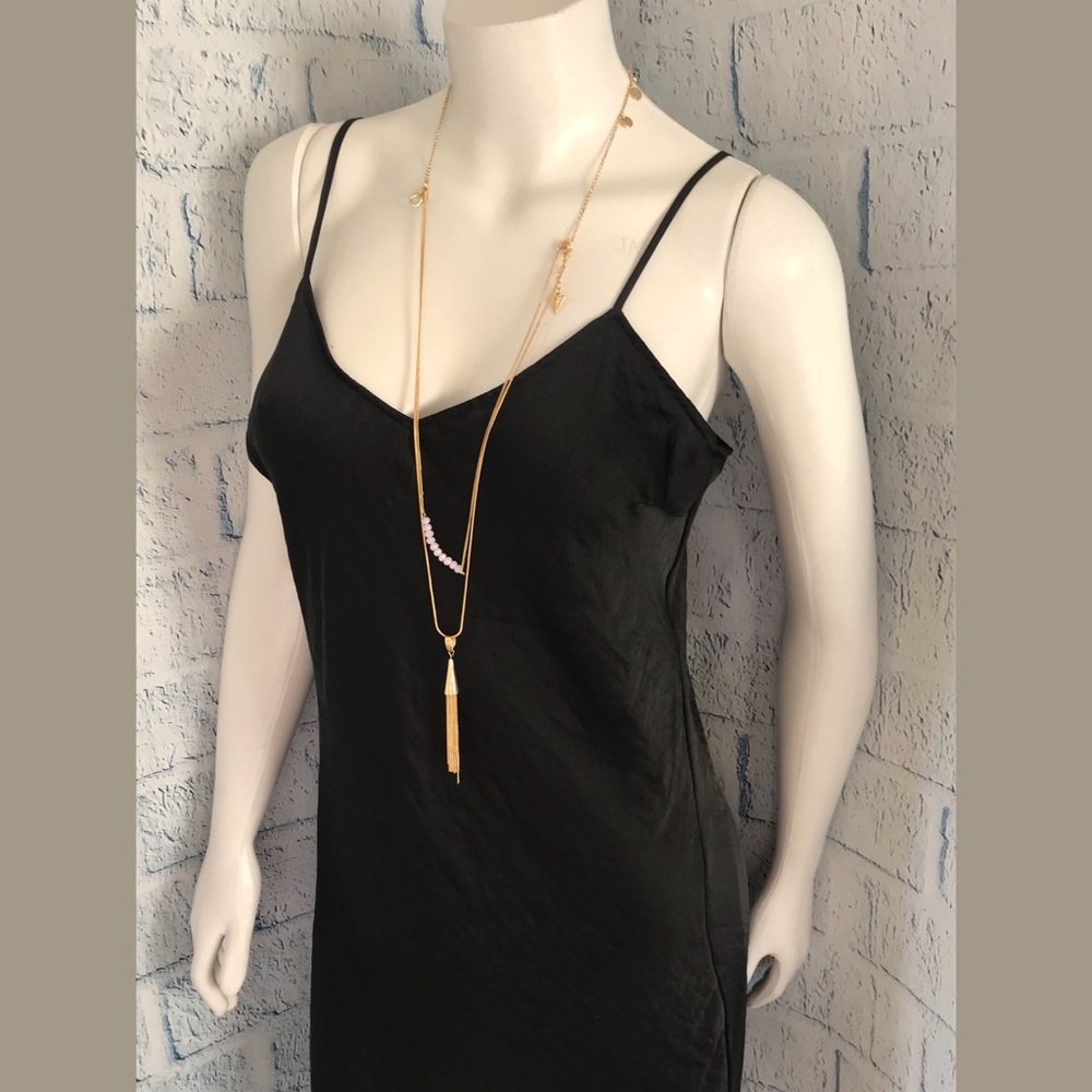 5 ⭐️ Size 10 Micheal Kors Black Slip Dress - Picture 5 of 8