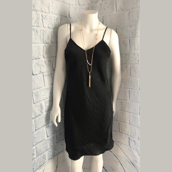 5 ⭐️ Size 10 Micheal Kors Black Slip Dress - Picture 2 of 8