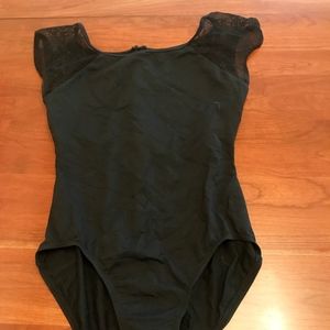 Black Lace Leotard - Size Small